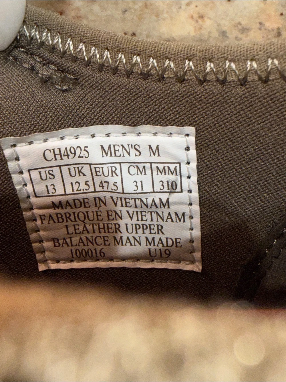 Rockport  Men’s Taupe Perforated Casual Sneakers Size 13